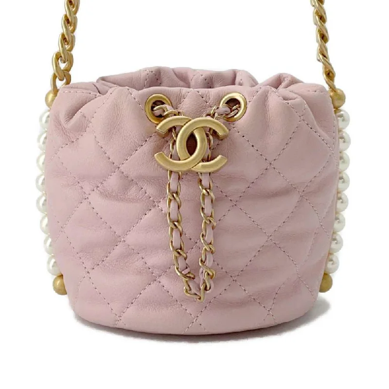 Chanel bags perfect for everyday elegCHANEL Pearl ChainShoulder Bag Pink AS2529 Leather