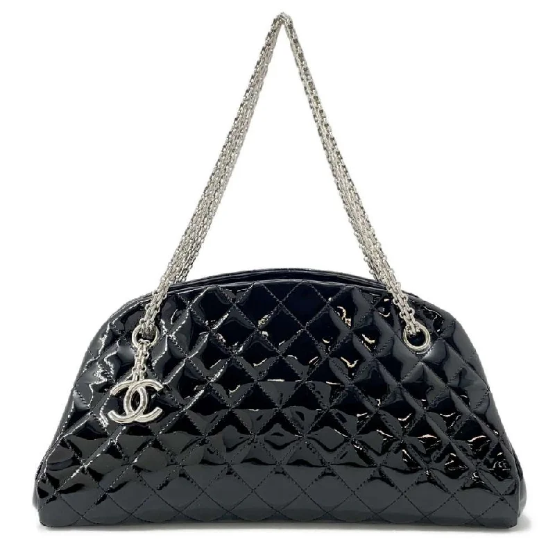 Chanel bags for women who love timeless fashionCHANEL Mademoiselle Bowling Bag Black A49854 Patent Leather