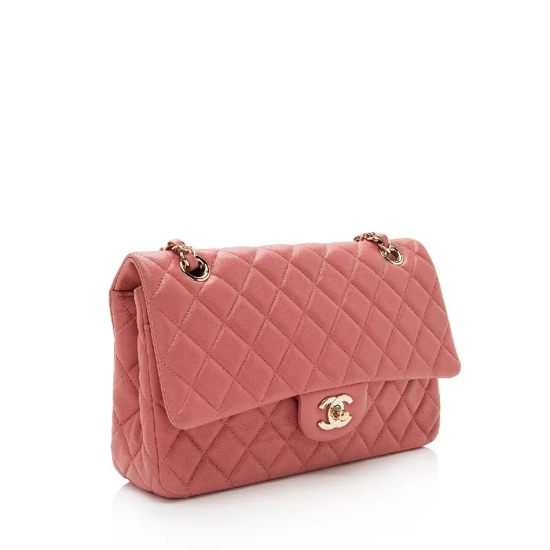 Chanel bags as wedding day accessoriesChanel Limited Edition Lambskin Valentine Classic Medium Single Flap Bag (M2VY9h)