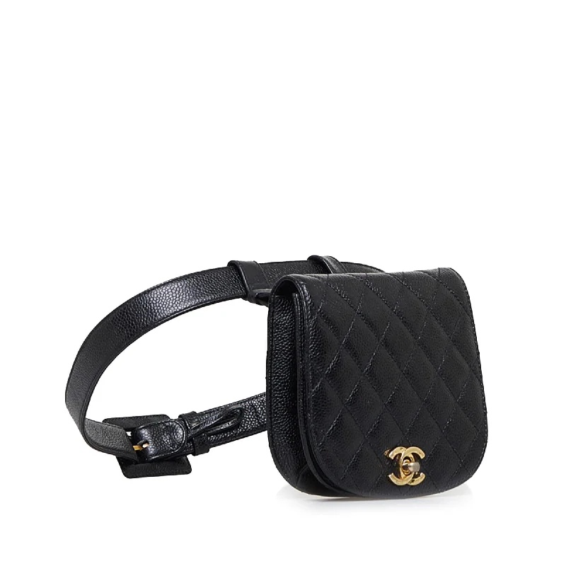 Chanel Small Crossbody Bag for TravelChanel Matelasse Caviar Belt Bag (5HLic8)