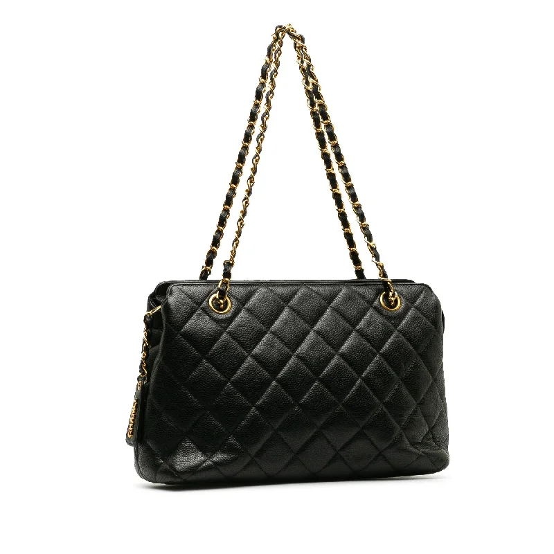 Chanel All - Match Handbag for Versatile StylingChanel Matelasse Caviar Leather Tote (DSQjnP)