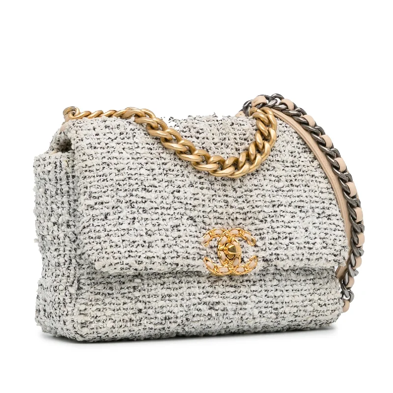 Chanel bags that pair perfectly with any outfitChanel Medium Tweed 19 Flap (GKU36x)