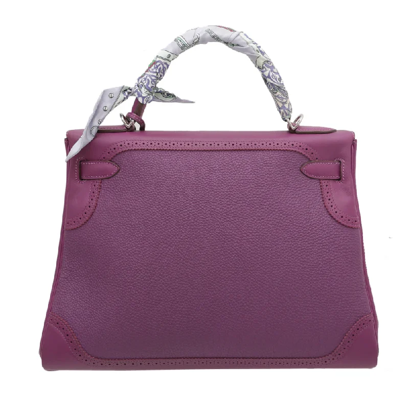 Hermès Kelly Bags with a snap - fastened front pocket for convenienceHermes Anemone Ghillies Kelly 32 Bag W- Twilly