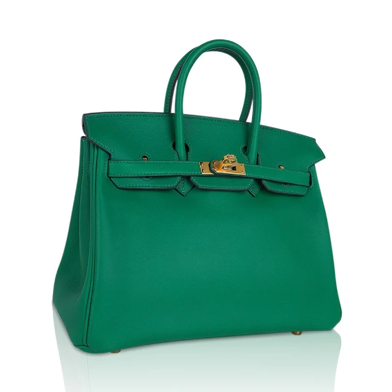 Hermes Birkin Bags in a Neutral Taupe Color for VersatilityHermes Birkin 25 Bag in Cactus Swift Leather with Gold Hardware