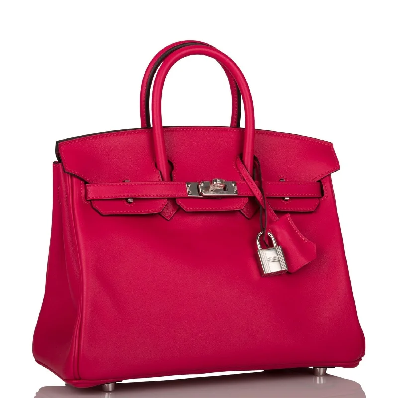 Hermes Birkin Bags in a Deep Burgundy for a Rich and Sumptuous AppearanceHermes Birkin 25 Framboise Swift Palladium Hardware