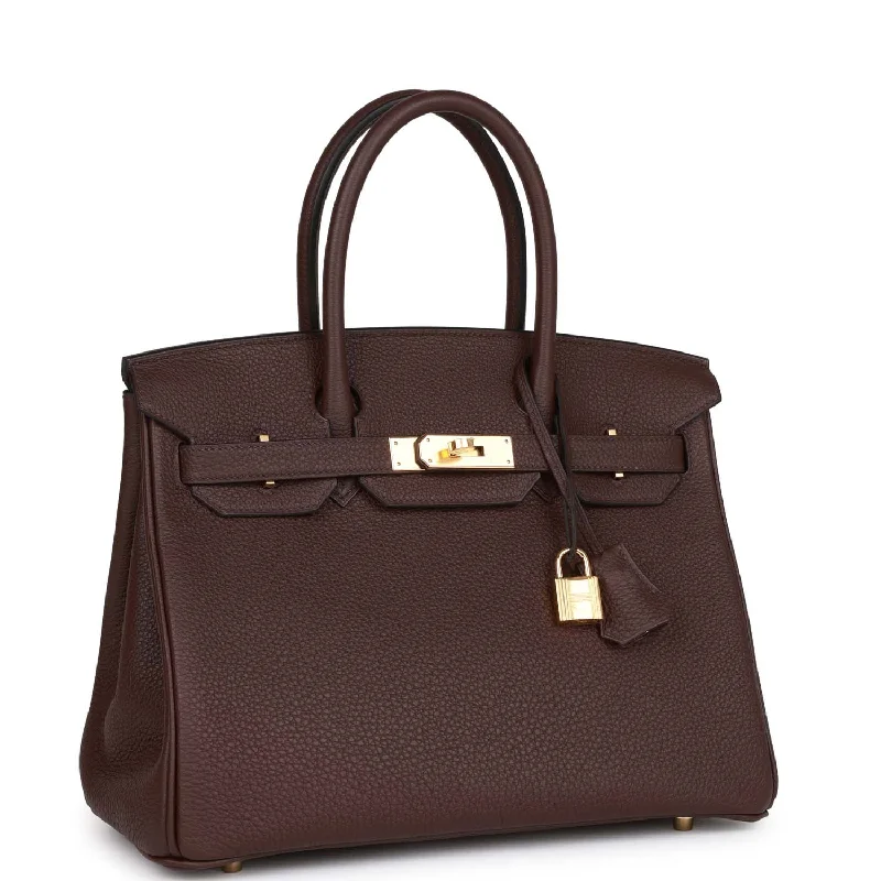 Hermes Birkin Bags in a Rich Bordeaux Red for a Luxurious VibeHermes Birkin 30 Rouge Sellier Togo Gold Hardware