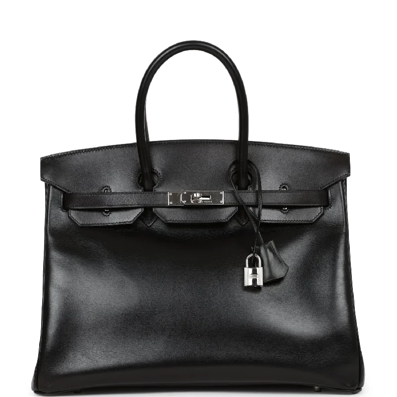 Hermes Birkin Bags Sized 30cm for a Compact Yet Spacious OptionHermes Birkin 35 Black Box Calf Palladium Hardware