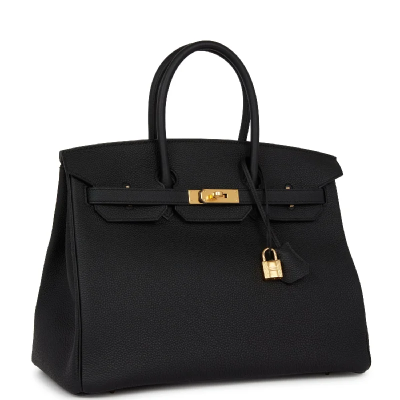 Hermes Birkin Bags Sized 30cm for a Compact Yet Spacious OptionHermes Birkin 35 Black Togo Gold Hardware