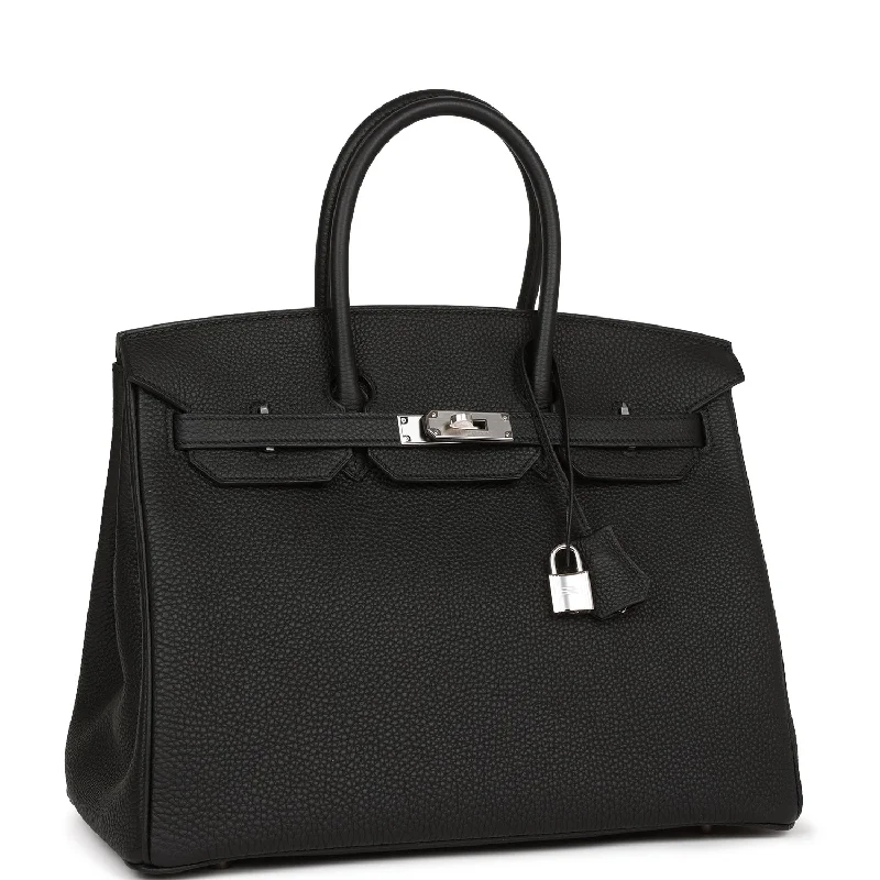 Hermes Birkin Bags in a Rare Lilac Shade for a Stand - Out LookHermes Birkin 35 Black Togo Palladium Hardware