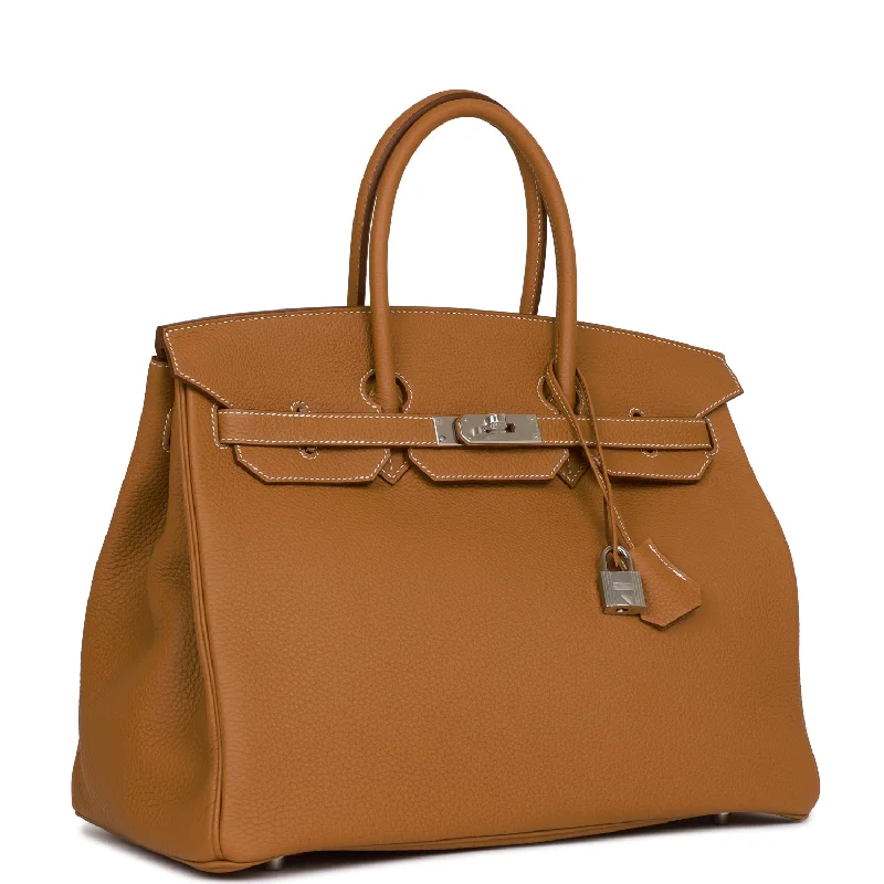 Hermes Birkin Bags with a Reinforced Bottom Panel for LongevityHermes Birkin 35 Gold Togo Palladium Hardware