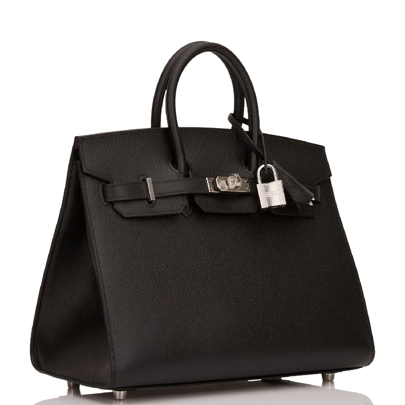 Hermes Birkin Bags Sized 30cm for a Compact Yet Spacious OptionHermes Birkin Sellier 25 Black Epsom Palladium Hardware