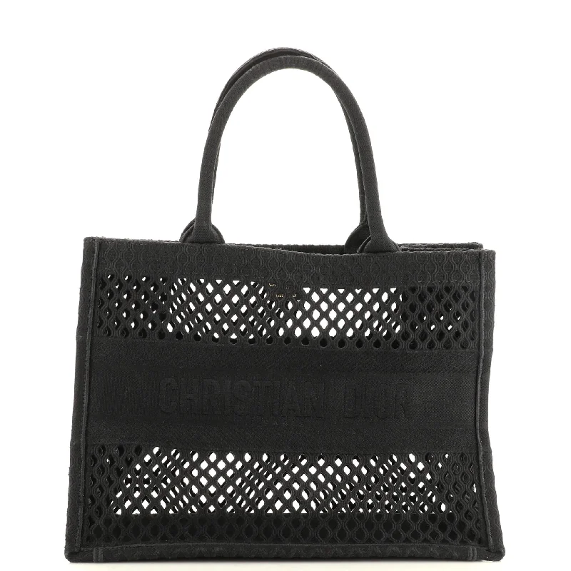 Christian Dior bags with a quilted pattern and gold - toned hardwareBook Tote Mesh Canvas Medium