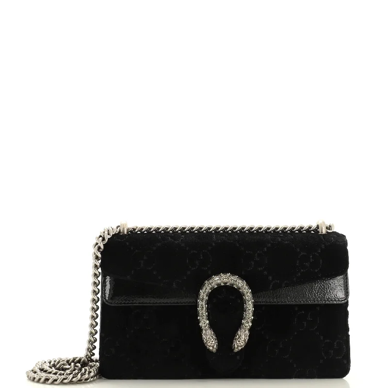 Luxury Christian Dior crossbody bags with a chain - link strapDionysus Bag GG Velvet Mini