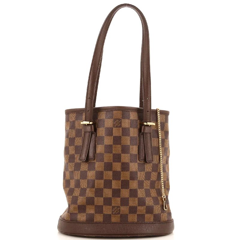 Christian Dior bags with a side - pocket for holding a water bottleMarais Bucket Bag Damier