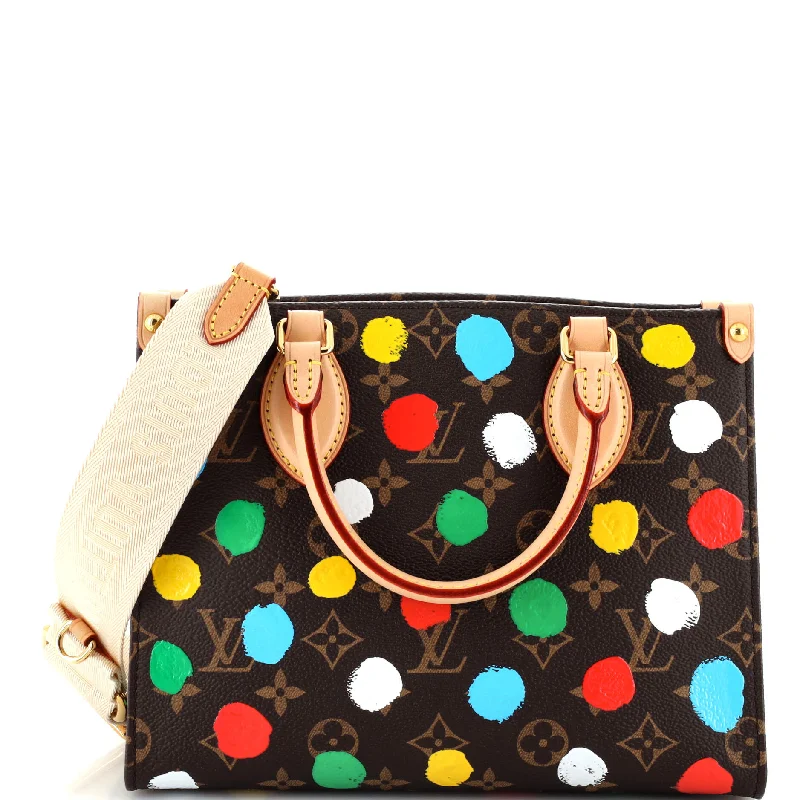 Christian Dior bags with a quilted pattern and gold - toned hardwareOnTheGo Tote Yayoi Kusama Painted Dots Monogram Canvas PM