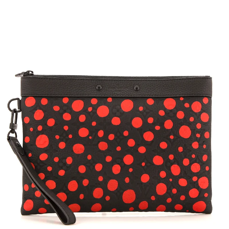 Christian Dior Saddle bags with a studded trim for a bold lookPochette To Go Yayoi Kusama Infinity Dots Monogram Taurillon Leather